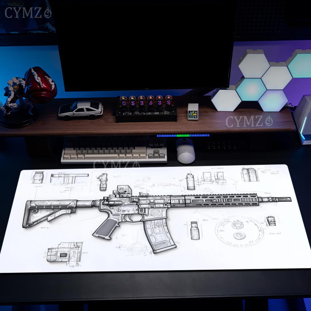 AR Rifle and Parts Drawings La - Gaming Accessories Drawing 评论和价格