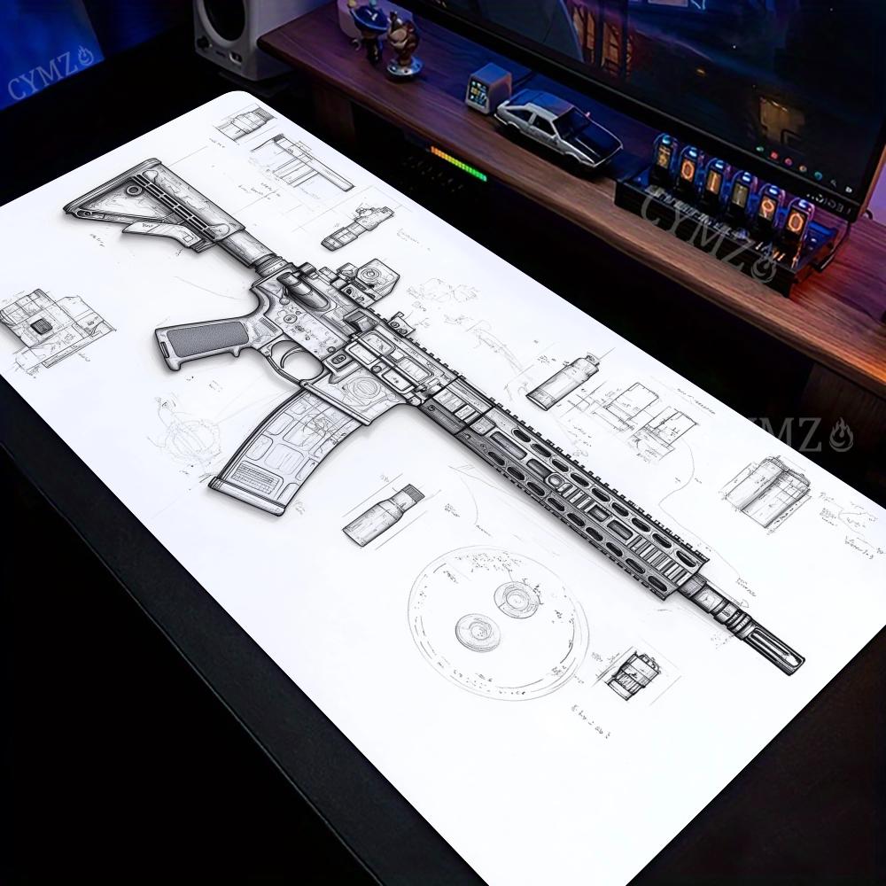AR Rifle and Parts Drawings La - Gaming Accessories Drawing 评论和价格