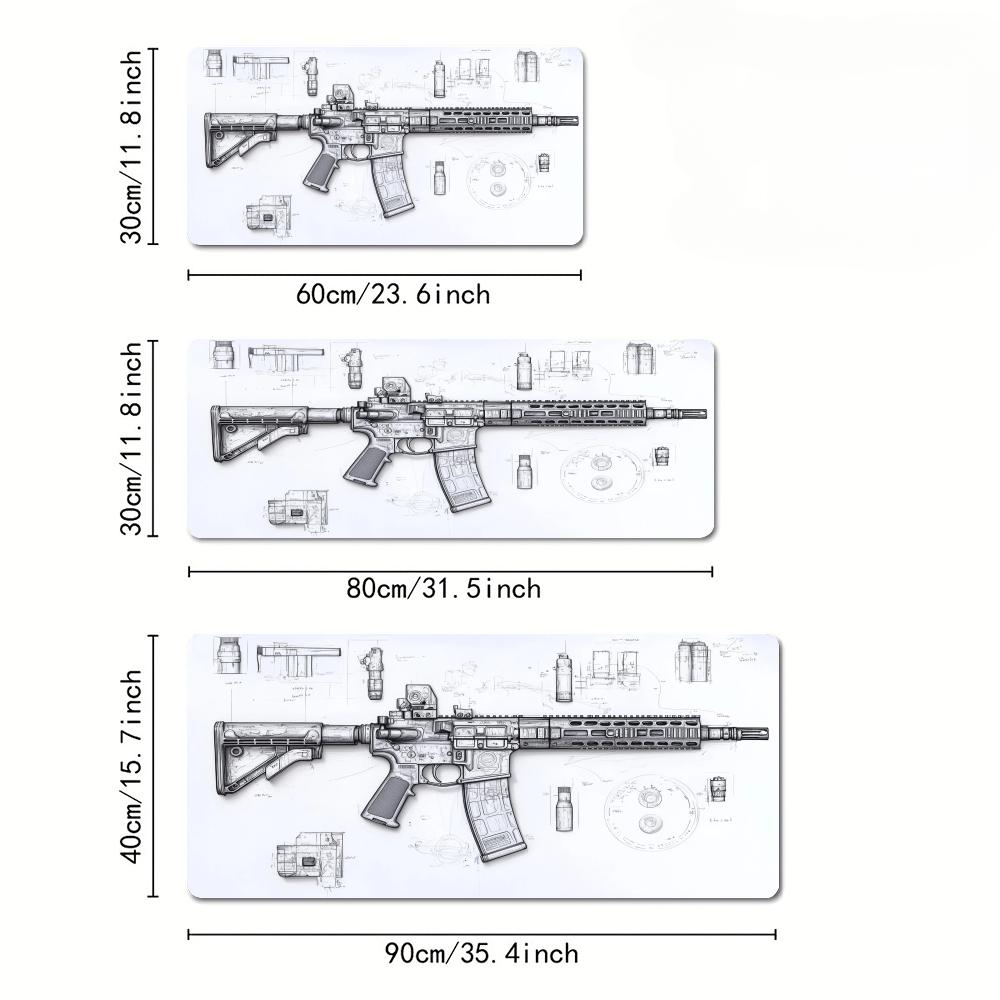AR Rifle and Parts Drawings La - Gaming Accessories Drawing 评论和价格