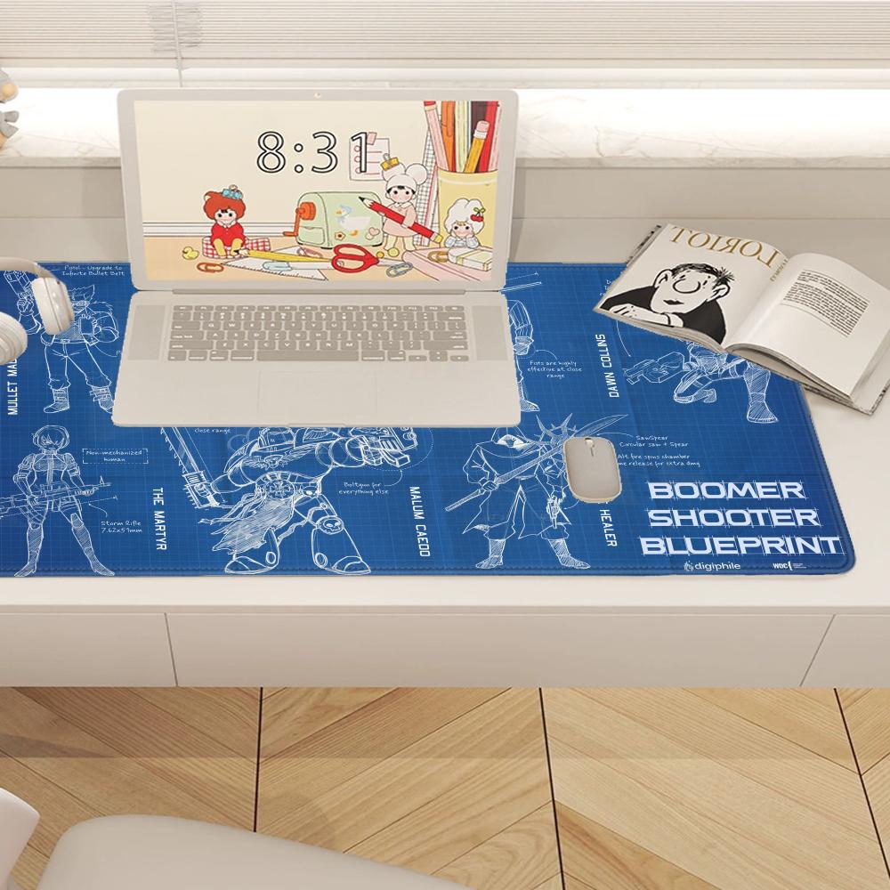 Black Large Mouse Pad Engineer - Gaming Accessories Drawing 评论和价格