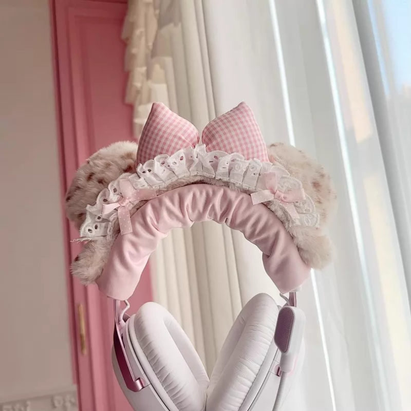 Ruffled Edge Lace Head Mounted - Gaming Headphone Accessories 评论和价格