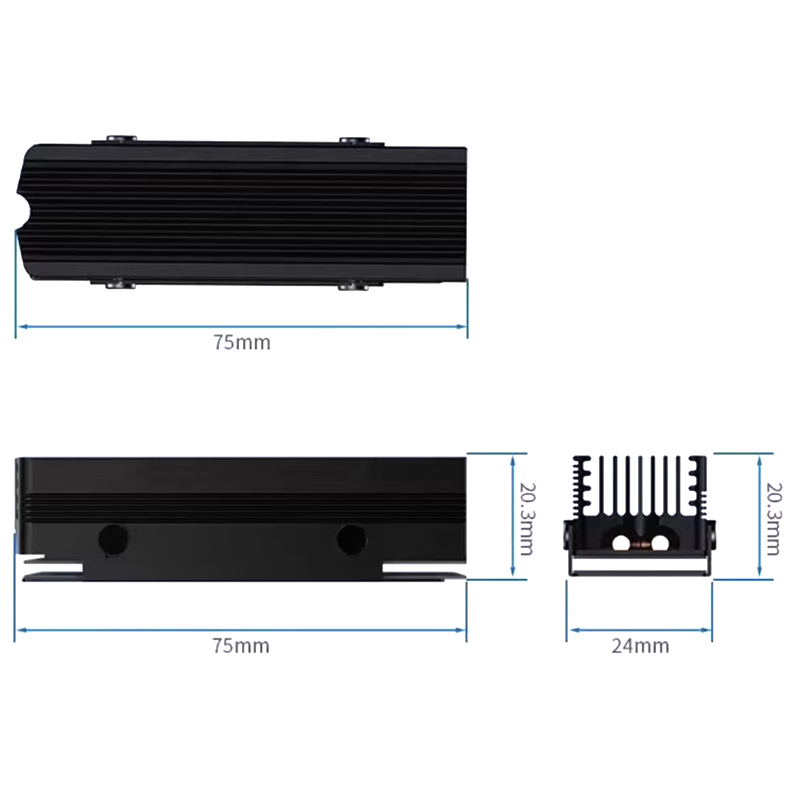 SSD-V3 M.2 NVMe 2280 SSD Heats - M2 Heatsink Cooler 评论和价格