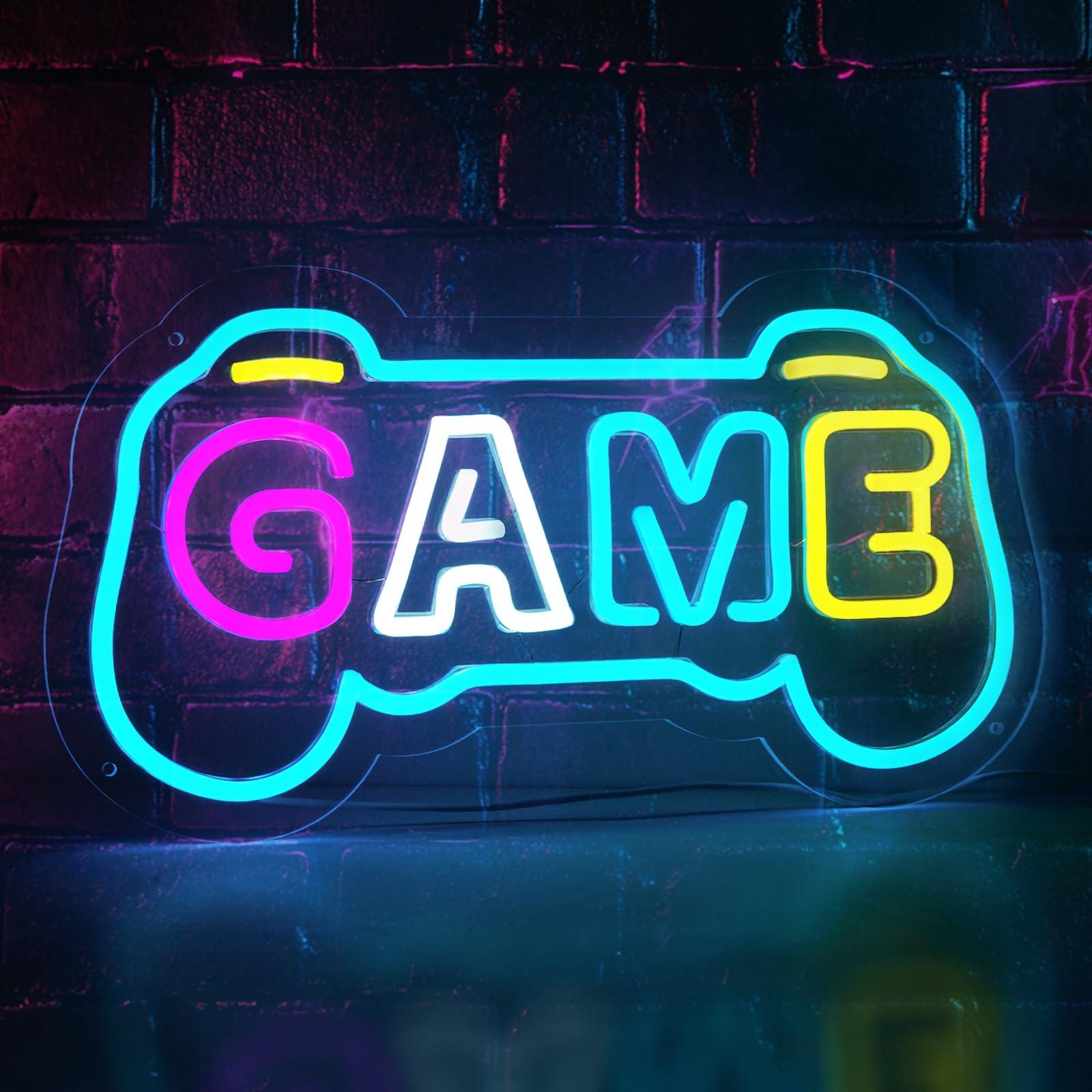 Game Neon Sign for Gamer Room  - Gaming Accessories Boys 评论和价格