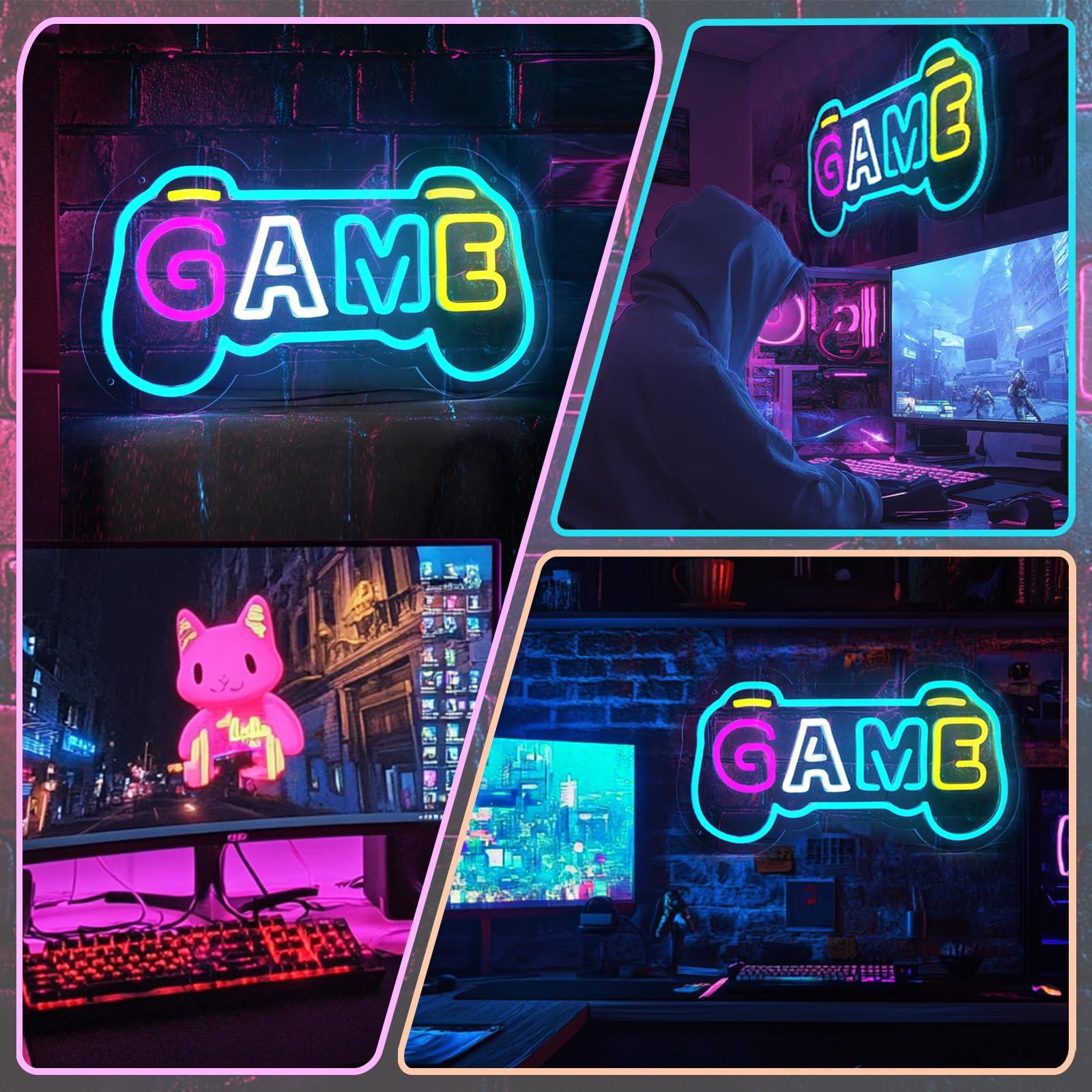 Game Neon Sign for Gamer Room  - Gaming Accessories Boys 评论和价格