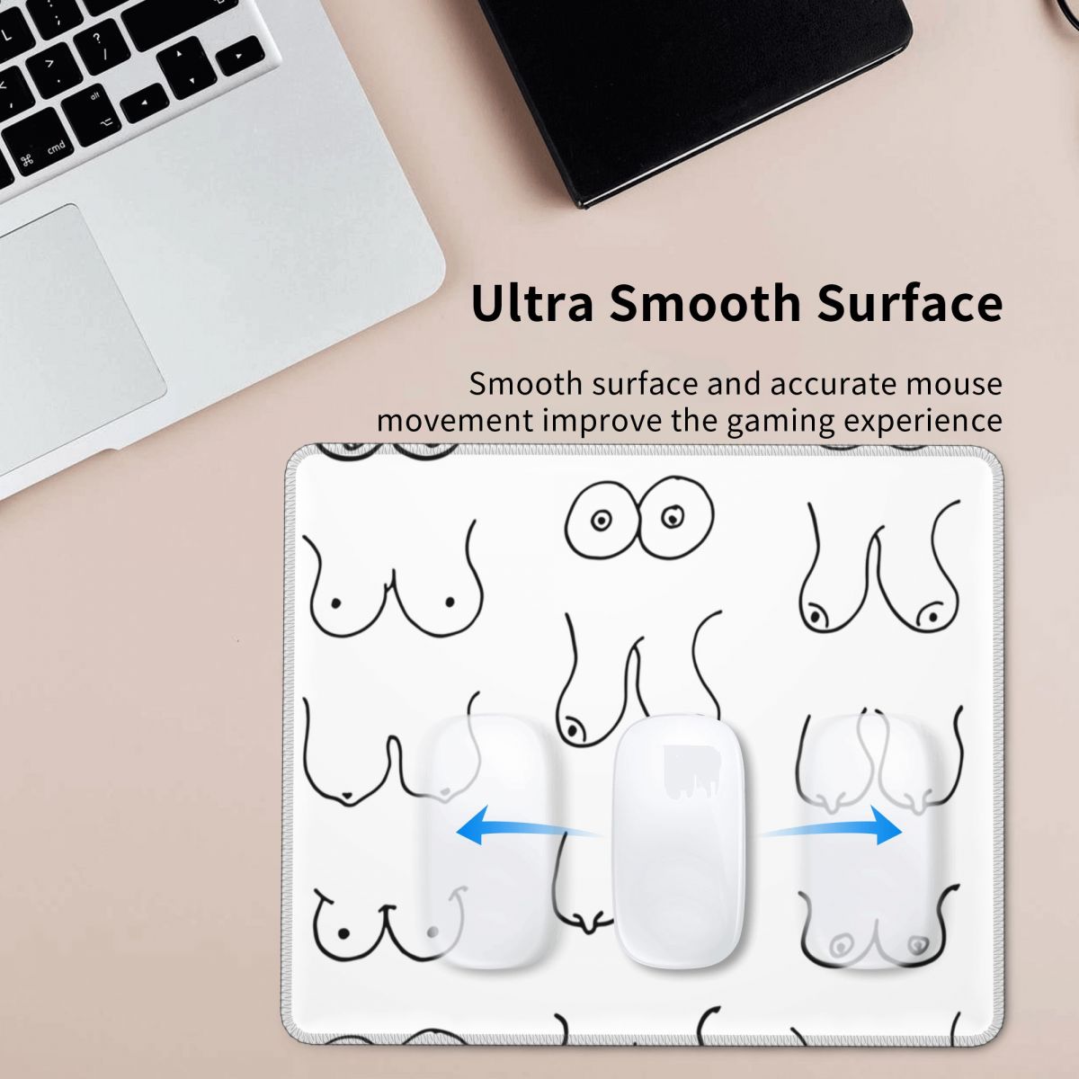 Black And White Tits Drawing M - Gaming Accessories Drawing 评论和价格