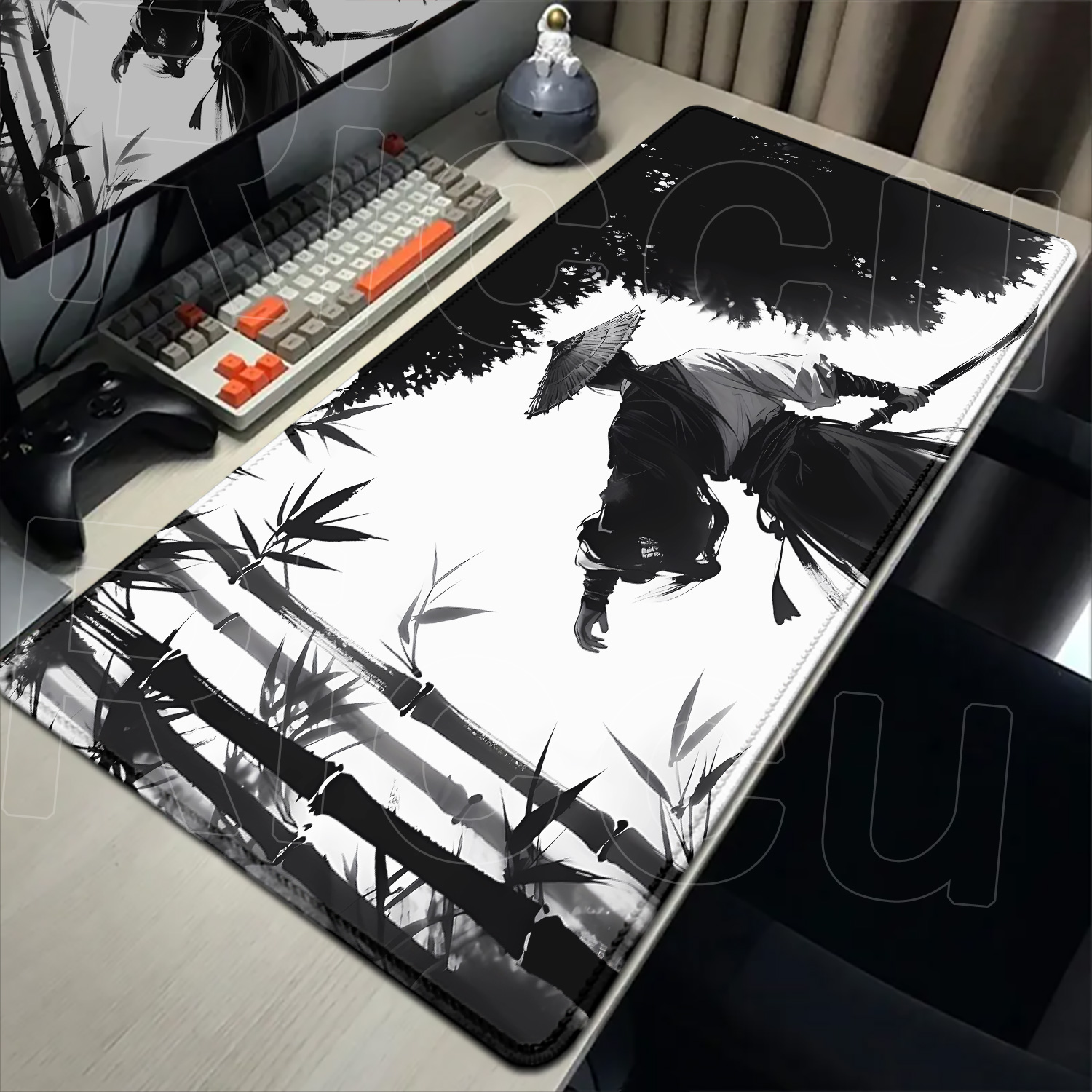 Samurai Warrior black and whit - Gaming Accessories Drawing 评论和价格