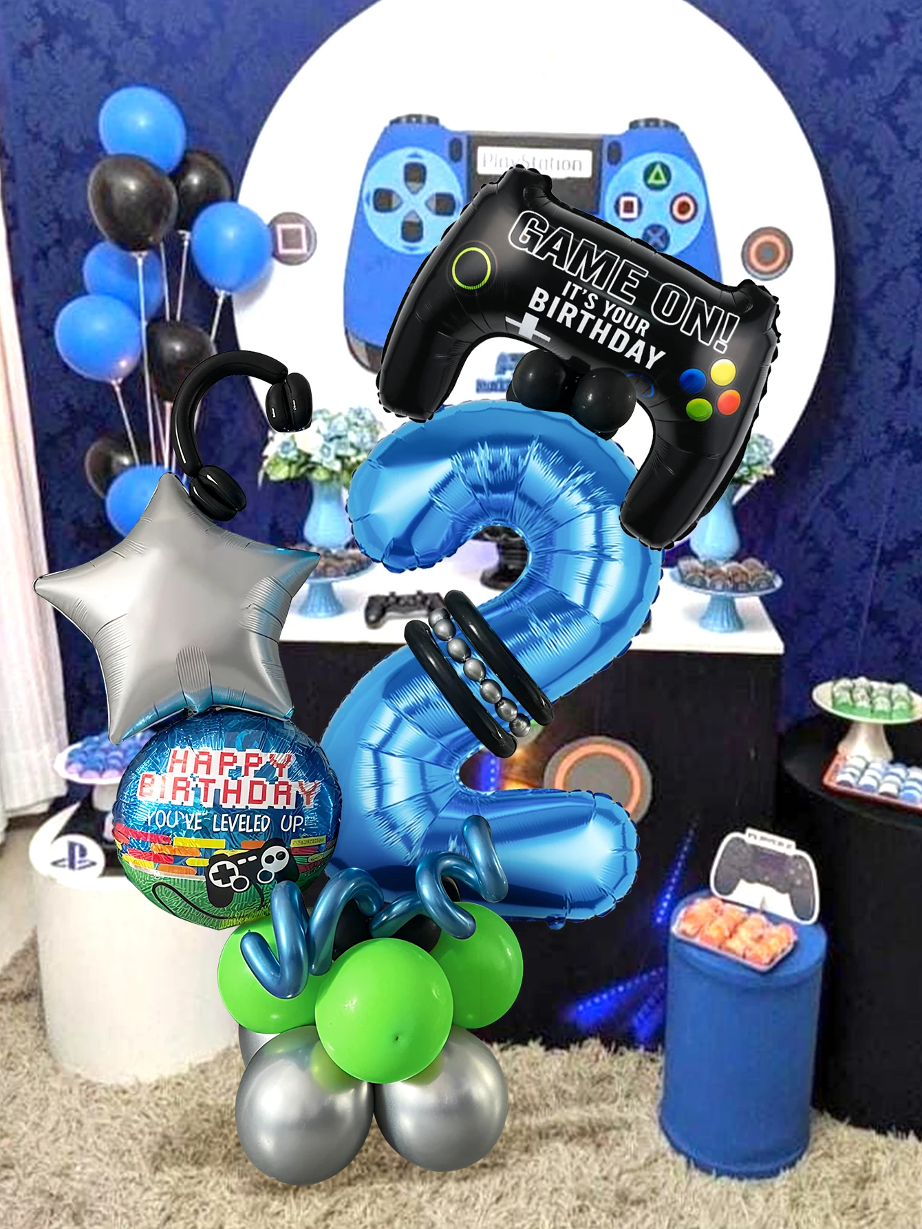 32PCS Game Theme Birthday Numb - Gaming Accessories Boys 评论和价格