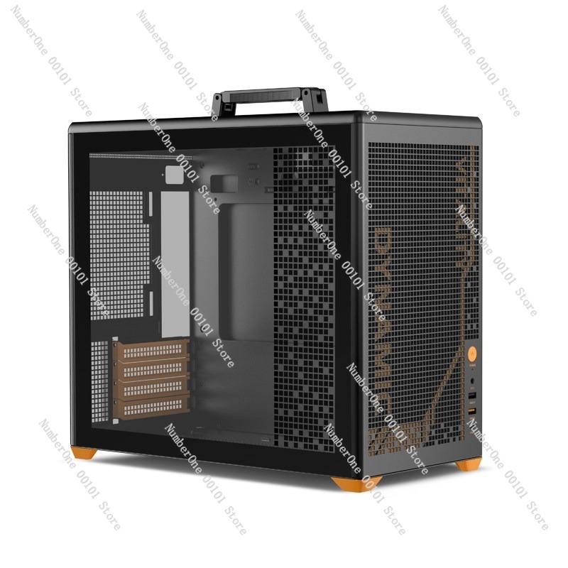 Portable MATX Computer Case wi - Case Mesh Panel 评论和价格