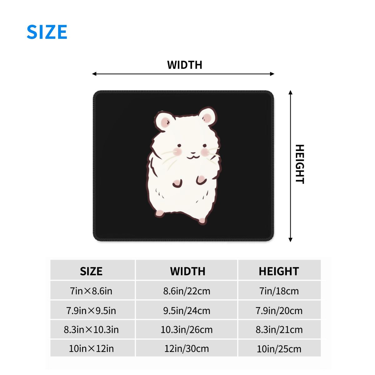 Multi-size Mouse Pad Cute Hams - Gaming Accessories Drawing 评论和价格